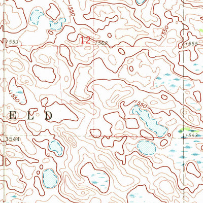 United States Geological Survey Alsen SE, ND (1970, 24000-Scale) digital map