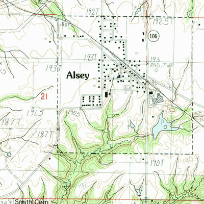 United States Geological Survey Alsey, IL (1983, 24000-Scale) digital map