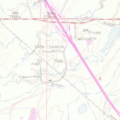 United States Geological Survey Alsop Lake, WY (1963, 24000-Scale) digital map