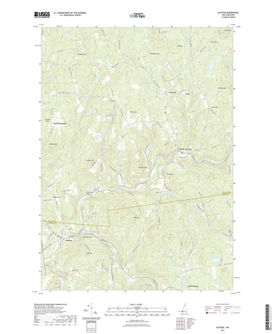United States Geological Survey Alstead, NH (2021, 24000-Scale) digital map
