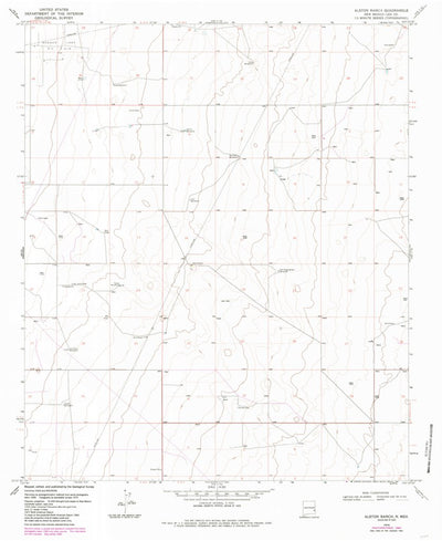 United States Geological Survey Alston Ranch, NM (1970, 24000-Scale) digital map