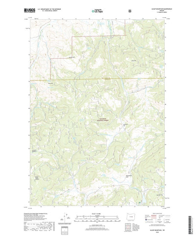 United States Geological Survey Alsup Mountain, OR (2020, 24000-Scale) digital map