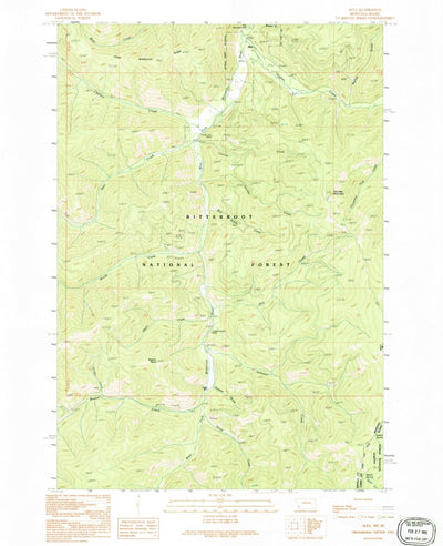 United States Geological Survey Alta, MT-ID (1991, 24000-Scale) digital map
