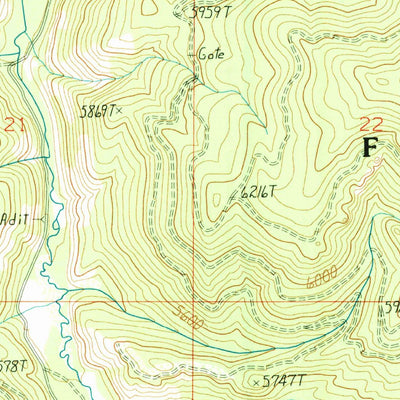 United States Geological Survey Alta, MT-ID (1991, 24000-Scale) digital map
