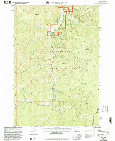 United States Geological Survey Alta, MT-ID (1998, 24000-Scale) digital map