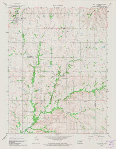 United States Geological Survey Alta Vista, KS (1971, 24000-Scale) digital map
