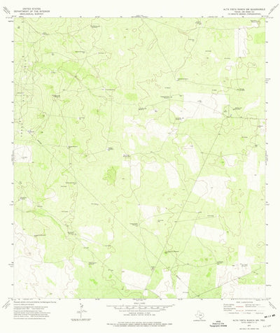 United States Geological Survey Alta Vista Ranch SW, TX (1972, 24000-Scale) digital map