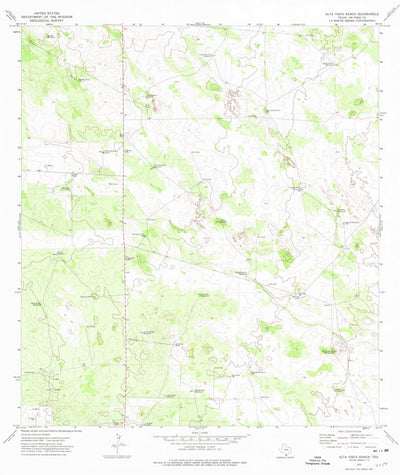 United States Geological Survey Alta Vista Ranch, TX (1972, 24000-Scale) digital map