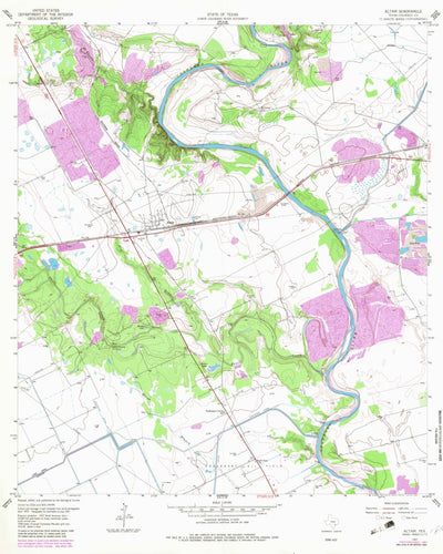 United States Geological Survey Altair, TX (1957, 24000-Scale) digital map