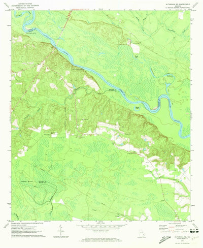 United States Geological Survey Altamaha SE, GA (1970, 24000-Scale) digital map