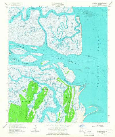 United States Geological Survey Altamaha Sound, GA (1954, 24000-Scale) digital map