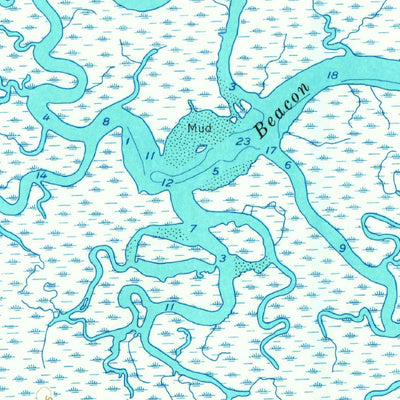 United States Geological Survey Altamaha Sound, GA (1954, 24000-Scale) digital map