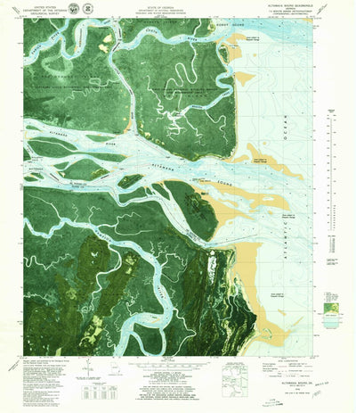 United States Geological Survey Altamaha Sound, GA (1979, 24000-Scale) digital map
