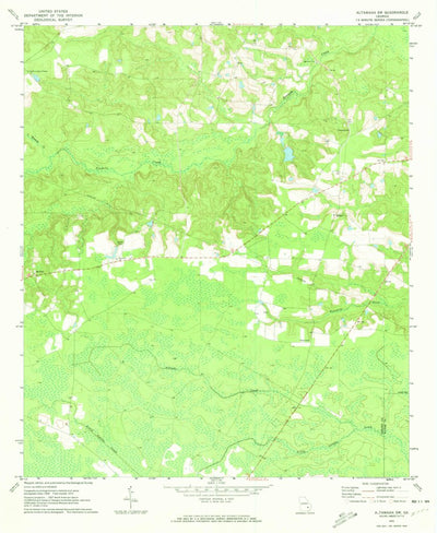 United States Geological Survey Altamaha SW, GA (1970, 24000-Scale) digital map