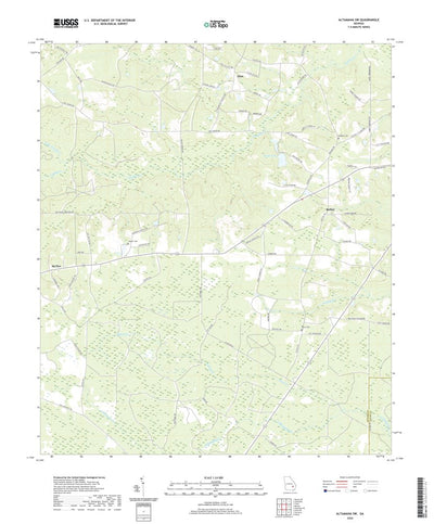 United States Geological Survey Altamaha SW, GA (2020, 24000-Scale) digital map