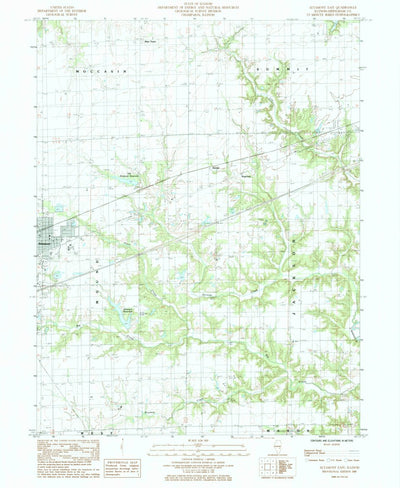 United States Geological Survey Altamont East, IL (1985, 24000-Scale) digital map