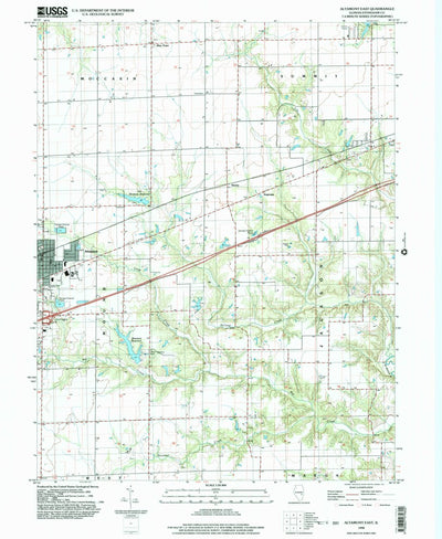 United States Geological Survey Altamont East, IL (1998, 24000-Scale) digital map