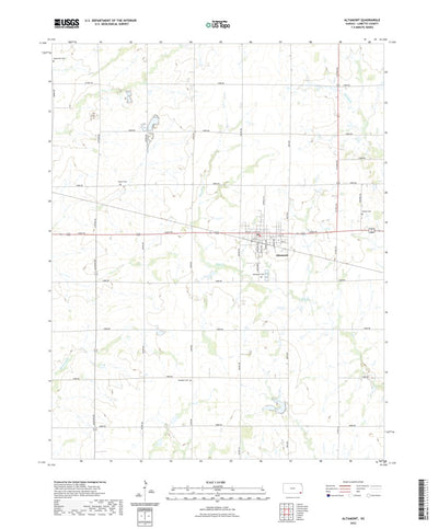 United States Geological Survey Altamont, KS (2022, 24000-Scale) digital map