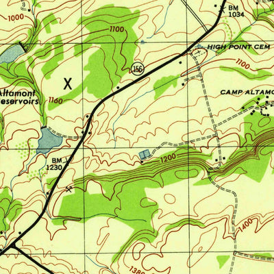 United States Geological Survey Altamont, NY (1946, 31680-Scale) digital map