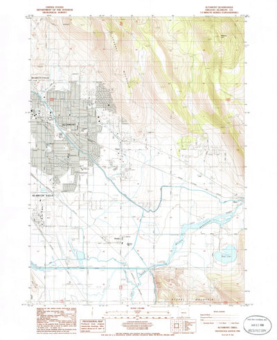 United States Geological Survey Altamont, OR (1985, 24000-Scale) digital map