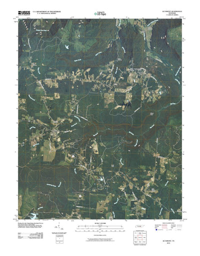 United States Geological Survey Altamont, TN (2010, 24000-Scale) digital map