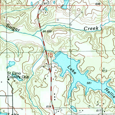 United States Geological Survey Altamont West, IL (1998, 24000-Scale) digital map