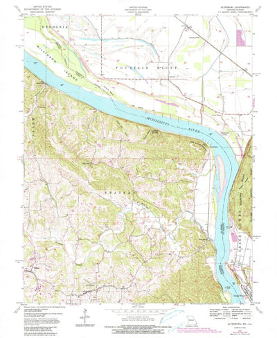 United States Geological Survey Altenburg, MO-IL (1947, 24000-Scale) digital map