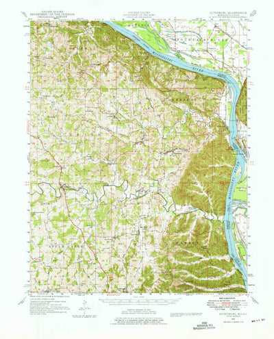 United States Geological Survey Altenburg, MO-IL (1947, 62500-Scale) digital map