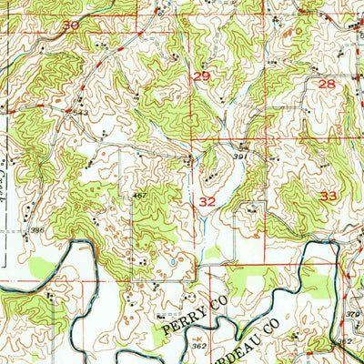 United States Geological Survey Altenburg, MO-IL (1947, 62500-Scale) digital map