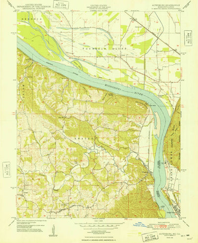 United States Geological Survey Altenburg, MO-IL (1948, 24000-Scale) digital map