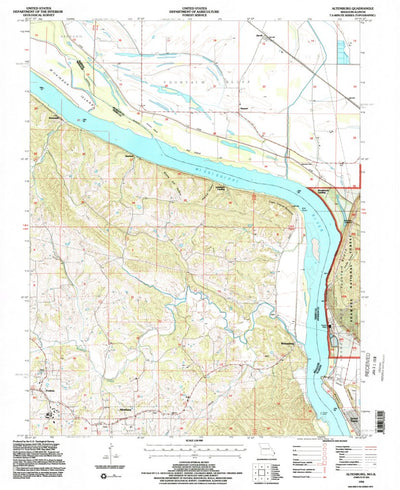 United States Geological Survey Altenburg, MO-IL (1994, 24000-Scale) digital map