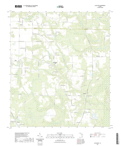 United States Geological Survey Altha East, FL (2021, 24000-Scale) digital map