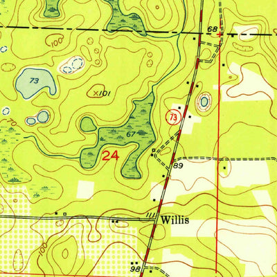 United States Geological Survey Altha West, FL (1952, 24000-Scale) digital map