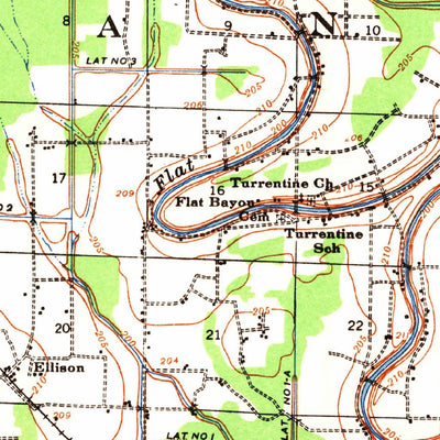 United States Geological Survey Altheimer, AR (1935, 62500-Scale) digital map