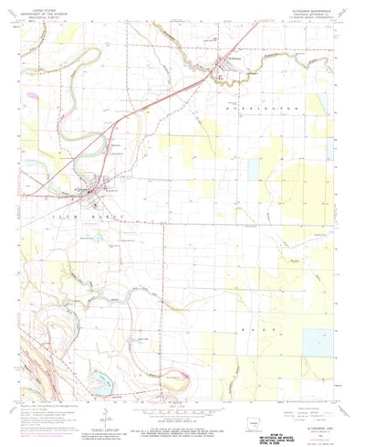 United States Geological Survey Altheimer, AR (1964, 24000-Scale) digital map