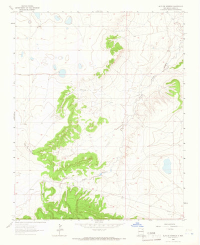 United States Geological Survey Alto De Hormiga, NM (1964, 24000-Scale) digital map