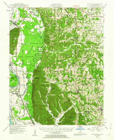 United States Geological Survey Alto Pass, IL-MO (1947, 62500-Scale) digital map