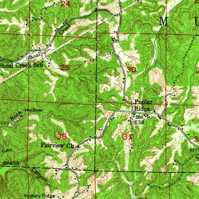 United States Geological Survey Alto Pass, IL-MO (1947, 62500-Scale) digital map