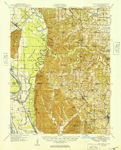 United States Geological Survey Alto Pass, IL-MO (1949, 62500-Scale) digital map