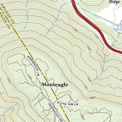 United States Geological Survey Alto, TN (2022, 24000-Scale) digital map