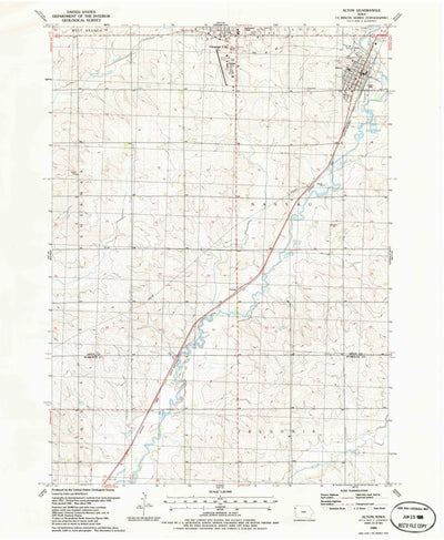 United States Geological Survey Alton, IA (1985, 24000-Scale) digital map