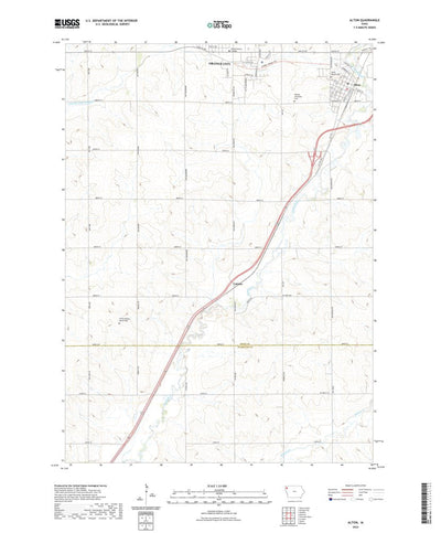 United States Geological Survey Alton, IA (2022, 24000-Scale) digital map