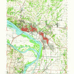 United States Geological Survey Alton, IL-MO (1955, 62500-Scale) digital map