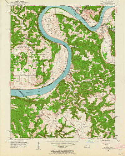 United States Geological Survey Alton, IN-KY (1950, 24000-Scale) digital map