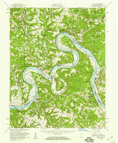 United States Geological Survey Alton, IN-KY (1950, 62500-Scale) digital map