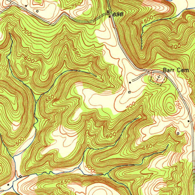 United States Geological Survey Alton, IN-KY (1951, 24000-Scale) digital map