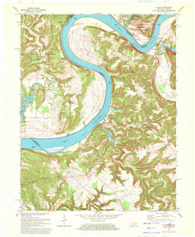 United States Geological Survey Alton, IN-KY (1970, 24000-Scale) digital map