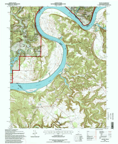 United States Geological Survey Alton, IN-KY (1993, 24000-Scale) digital map