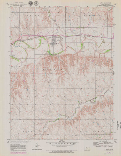 United States Geological Survey Alton, KS (1953, 24000-Scale) digital map