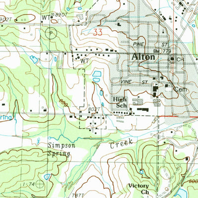 United States Geological Survey Alton, MO (1983, 24000-Scale) digital map